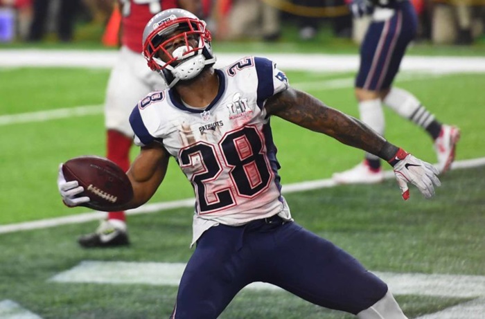 Patriots James White Game-Winning Football Missing