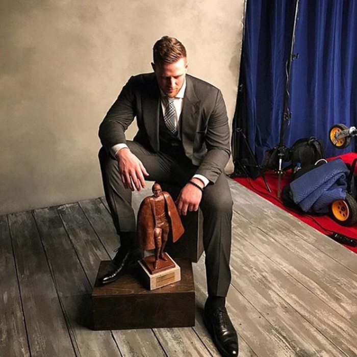 JJ Watt Honor with Walter Payton Man of The Year & Houston Hero