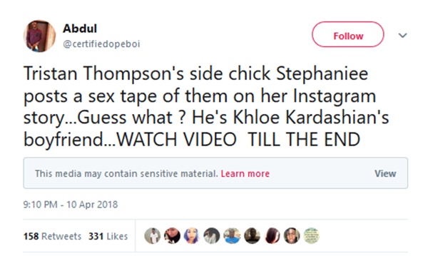 Tristan Thompson Caught Cheating on Khloe with THOT