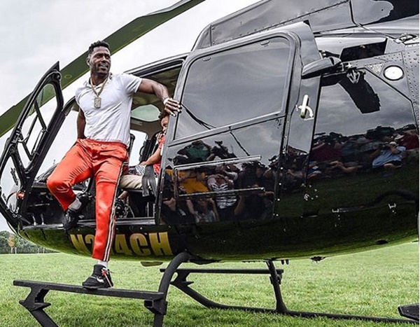 Image result for antonio brown helicopter