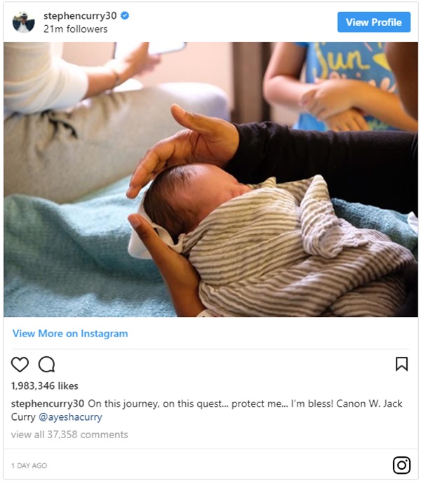 Stephen Curry, Ayesha Curry Welcomes Baby Boy