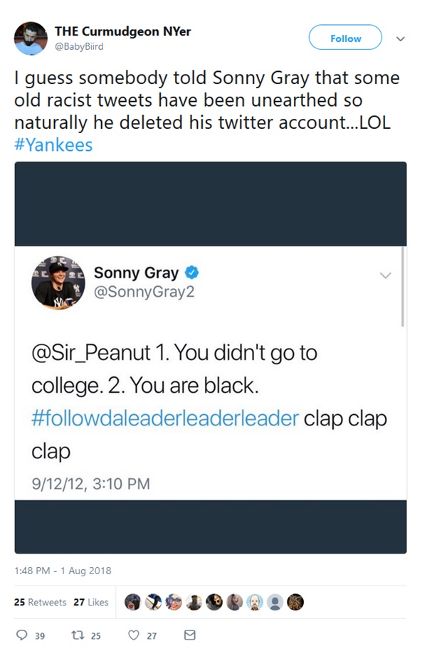 MLB: Yasiel Puig Two-game Suspension; Sonny Gray Old Racist Tweet