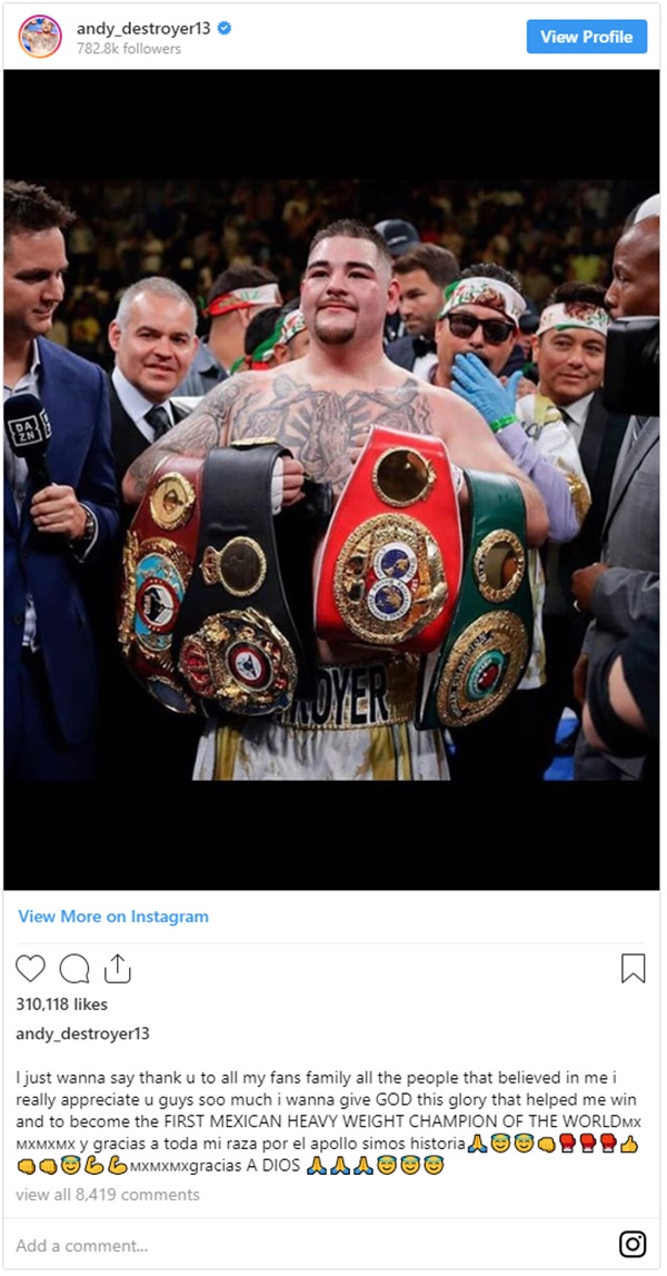 Andy Ruiz Jr. CLAPS BACK at ESPN’s Stephen A. Smith for Body-Shaming