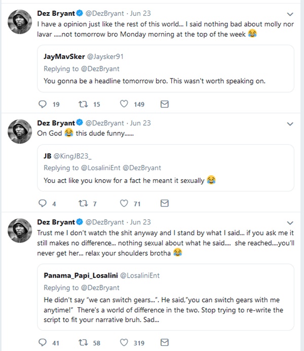 Dez Bryant CALLS OUT Molly Qerim