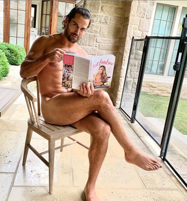 Former NFL Player Eric Decker NAKED Promoting Wife's Cookbook