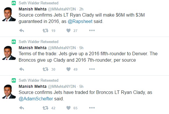 Broncos Trade Pro Bowler Ryan Clady