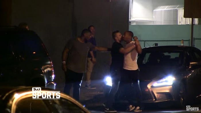 Another night and another fight outside a gay club, but this time its former NFL player Michael Sam who got in a heated Street Fight