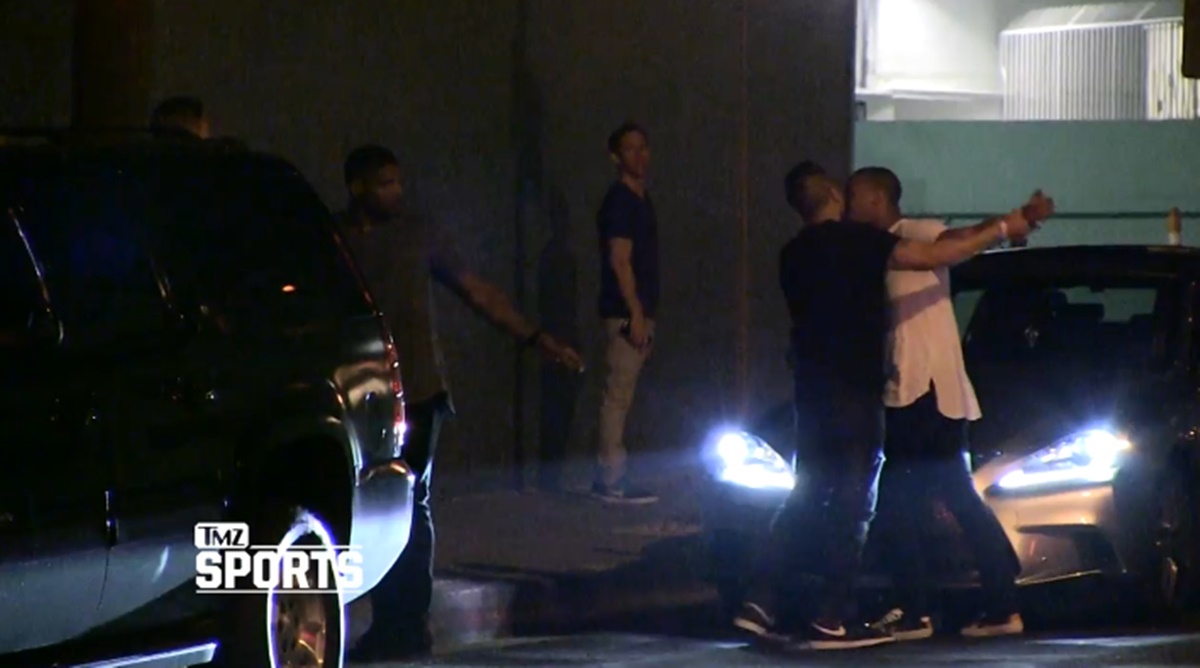 Another night and another fight outside a gay club, but this time its former NFL player Michael Sam who got in a heated Street Fight