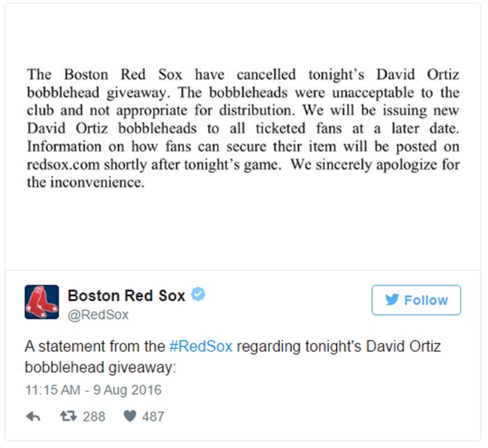 SPORTS BITES: David Ortiz bobbleheads Disaster + Prince Fielder Career OVER