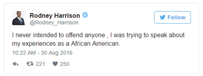 Rodney Harrison SLAMS Colin Kaepernick For NOT being Black