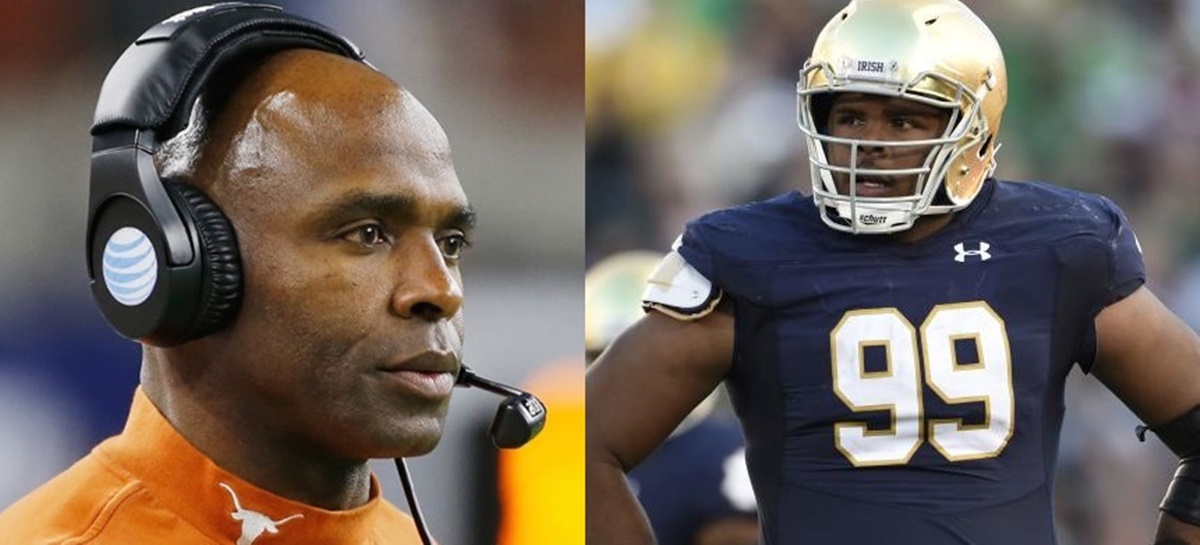 Charlie Strong Officially Fired; Notre Dame DL kicks USC RB in Head