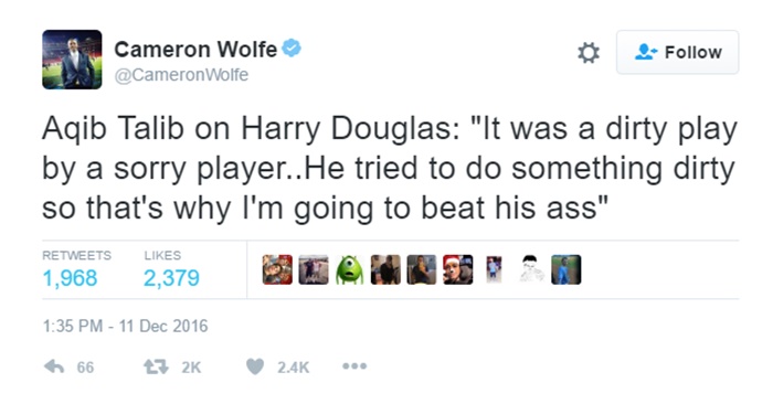 Harry Douglas Weighs In on Low Block on Chris Harris