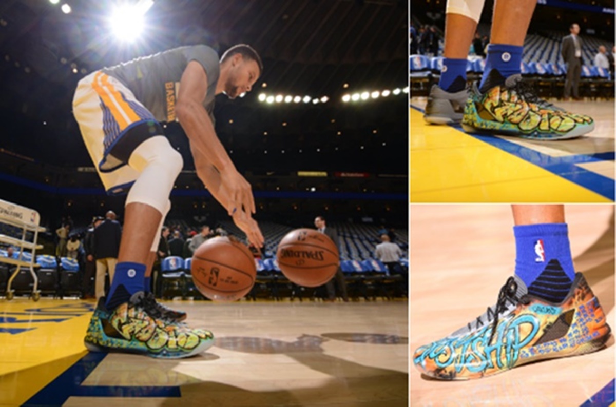 Stephen Curry Honors Oakland Fire Victims; Auctions Custom Sneakers