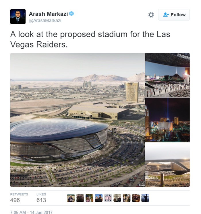 Oakland Raiders File To Move To Las Vegas