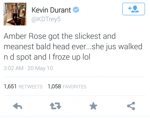 Amber Rose DEADS Kevin Durant Banging RUMORS