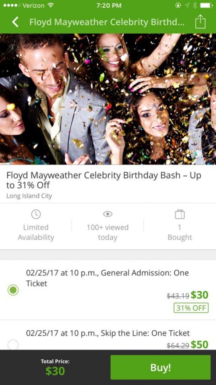 Floyd Mayweather Jr Cashing In With Groupon