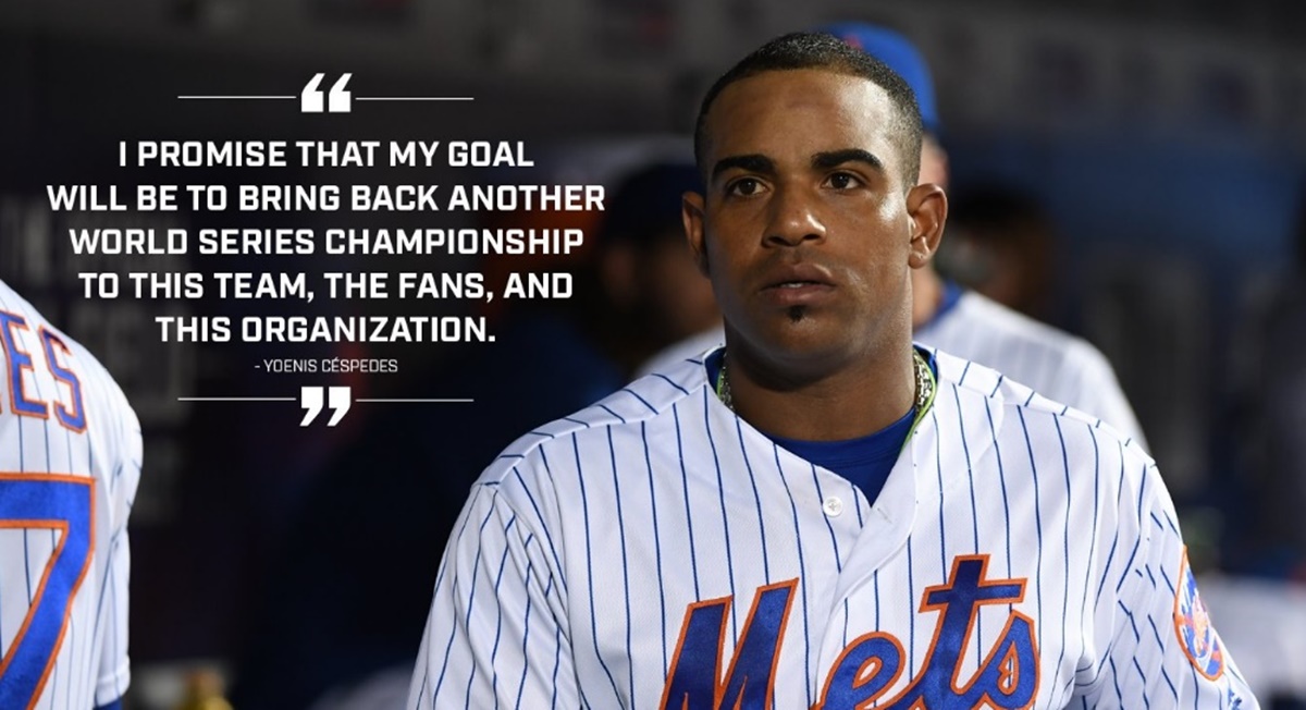 Yoenis Cespedes Embracing The Calm and Tranquility 4-Year Contract
