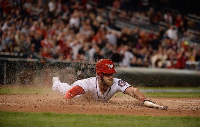 Bryce Harper Celebrates New Contract and a Walkoff Homer