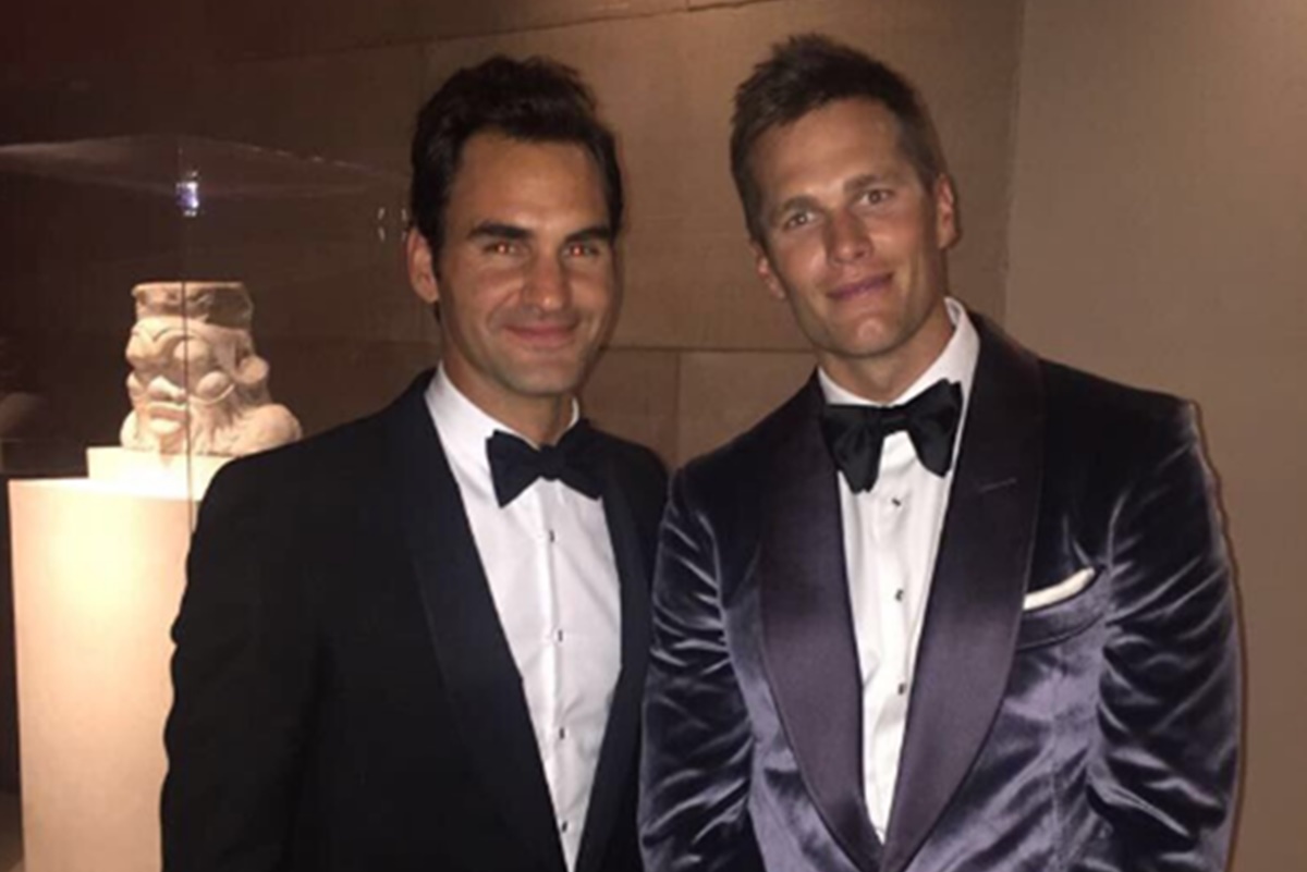 Rodger Federer Buddies Up to Tom Brady as Doubles Partner
