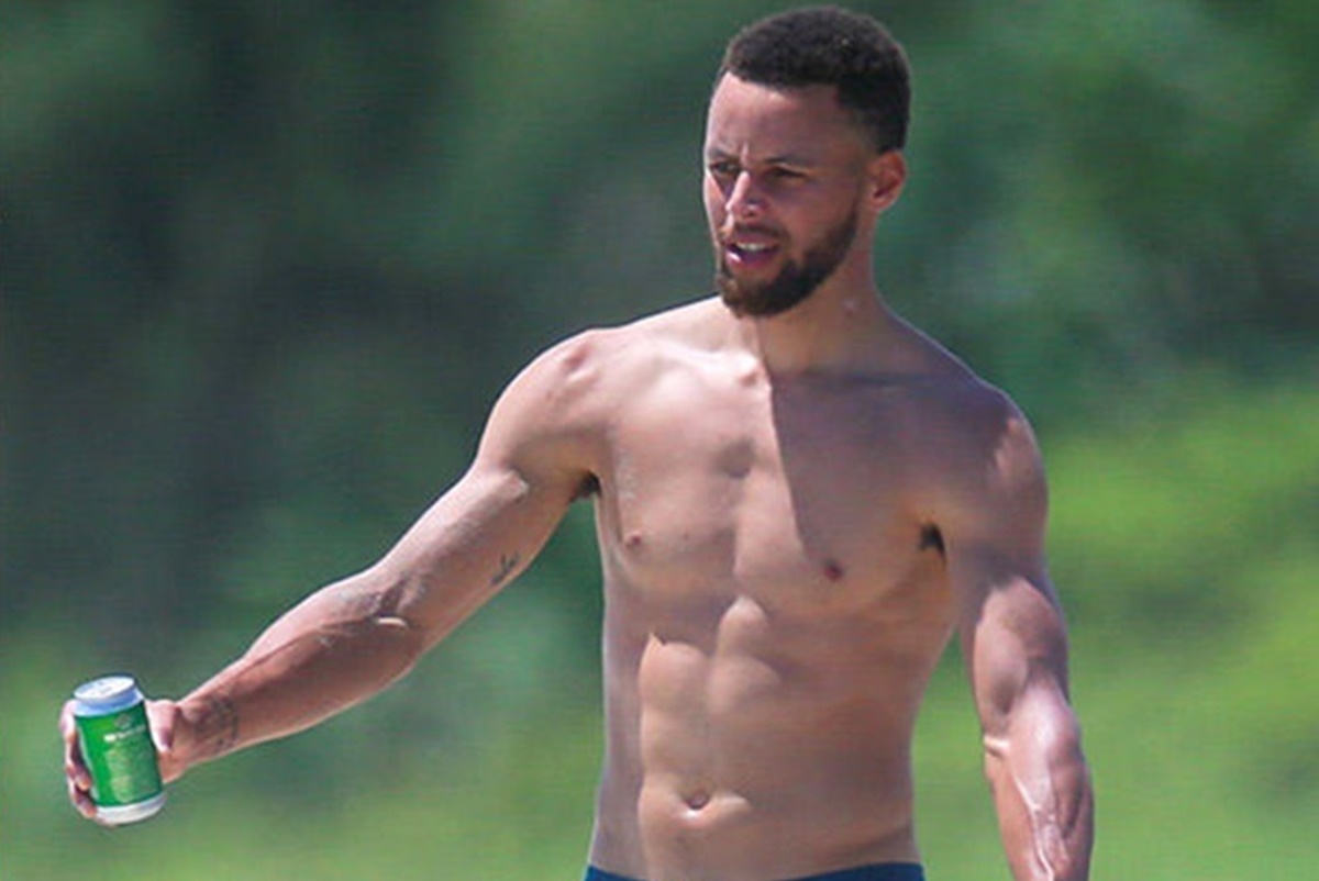 Steph Curry Shirtless Fun in the Sun; Haters Weigh in
