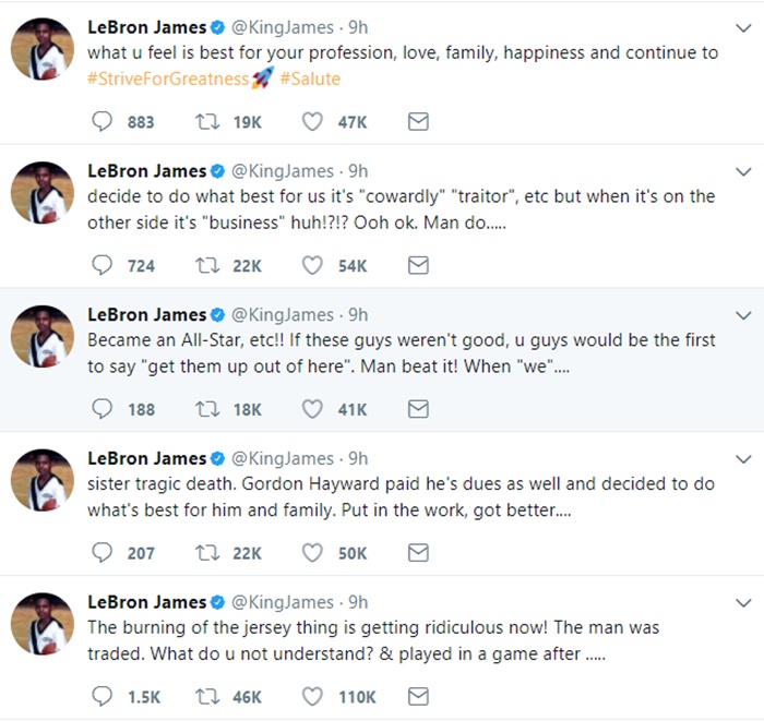 LeBron James Outraged Towards Fans Criticizing Player