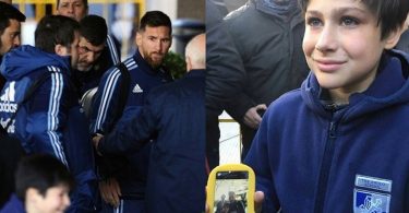 Lionel Messi SAVES Kid from Security Guard