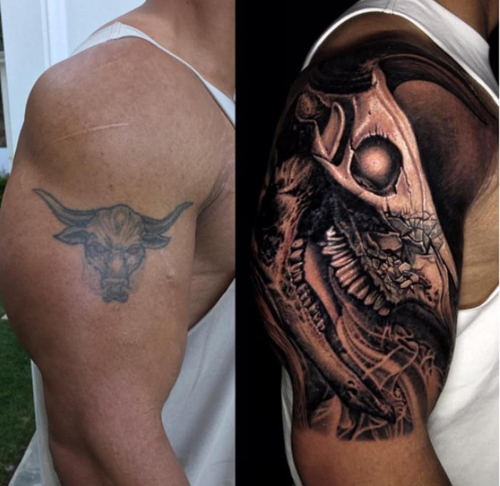 Dwayne Johnson Announces "Evolution of the Bull" Tattoo