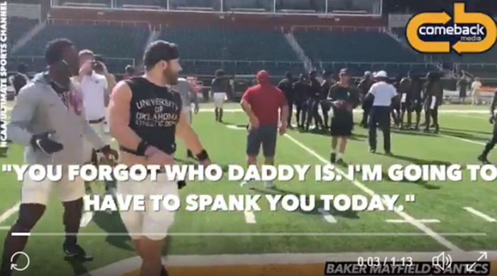 Douche of The Day: Sooners QB Baker Mayfield