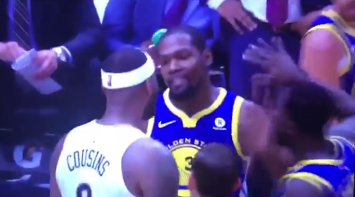 DeMarcus Cousins Held Back From Attacking Kevin Durant