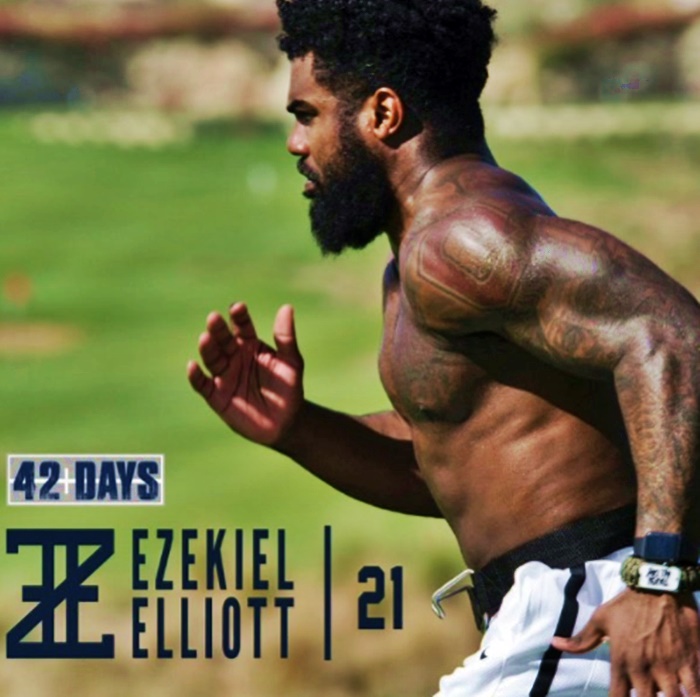 Ezekiel Elliott Training Like a Beast in Cabo During Suspension 