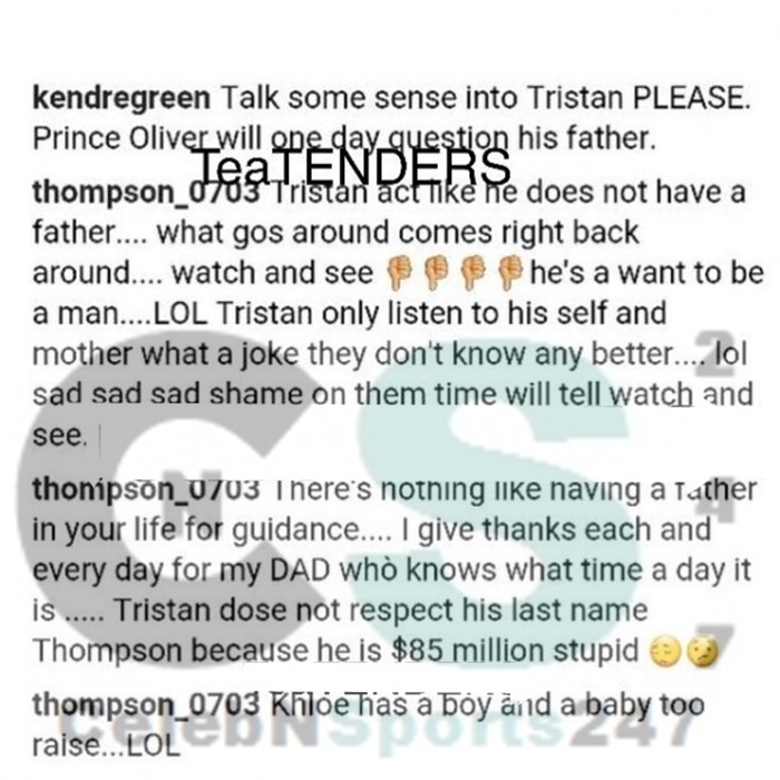 Tristan Thompson Dubbed a Deadbeat Dad by his Father!