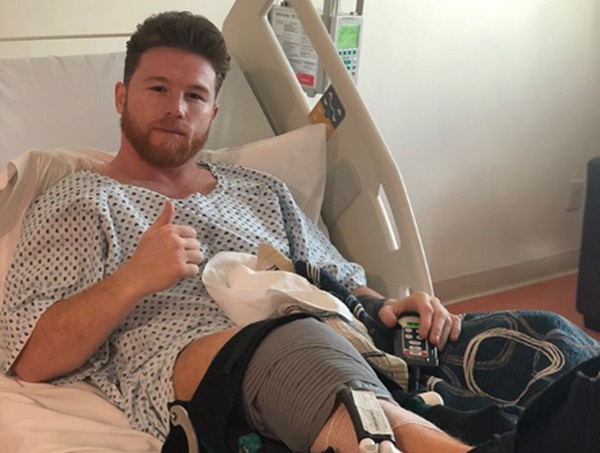 Canelo RIPPED and Tan While Recovering from Knee Surgery