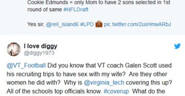 Virginia Tech Assistant Football Coach, Galen Scott Caught Cheating