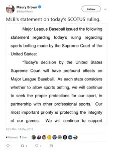 Sports Betting Ban Lifted: States can Legalize Sports Gambling
