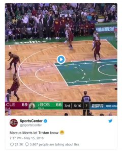 Tristan Thompson Sounds Off on Marcus Morris Screaming In His Face