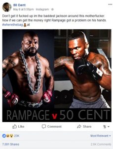 Rampage Jackson Rips 50 Cent A New One