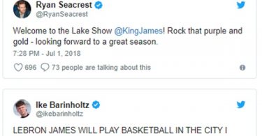 Hollywood Celebs Welcome King James with Open Arms