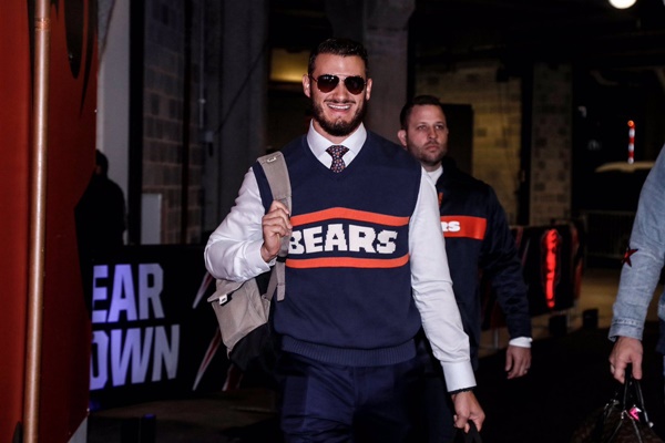 Bears QB Mitchell Trubisky Channels His Inner Mike Ditka