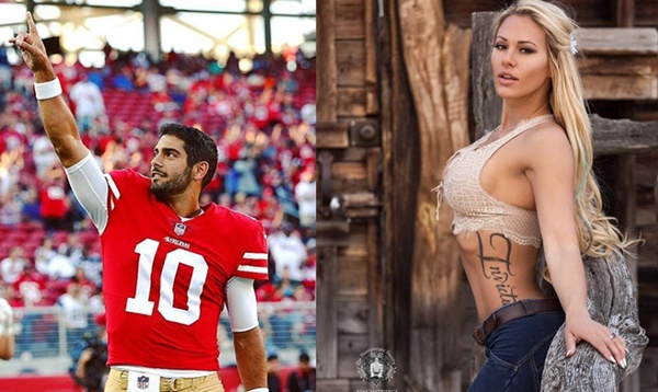 49ers QB Jimmy Garoppolo BLASTED by Playboy Model