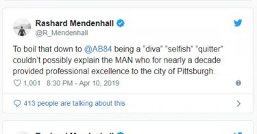 Ex-Steelers Rashard Mendenhall CALLS Ben Roethlisberger A Racist
