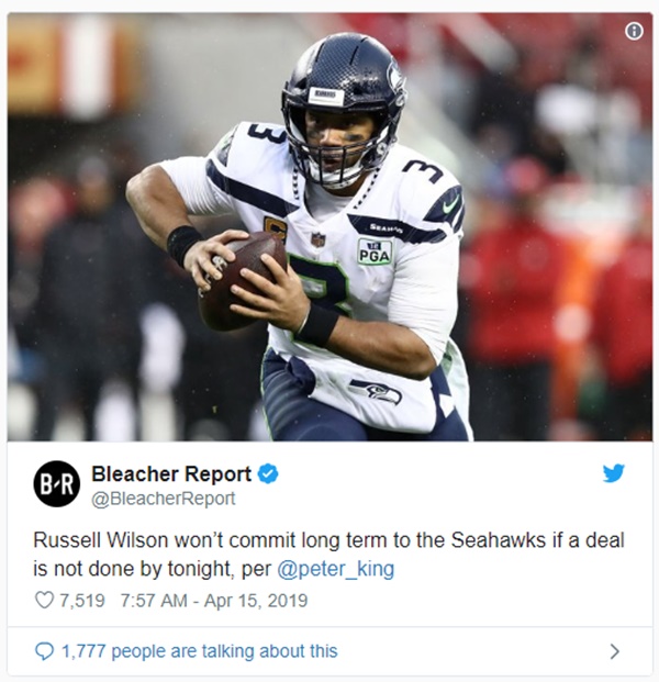 Russell Wilson + Seahawks Agree to Record-Setting Deal