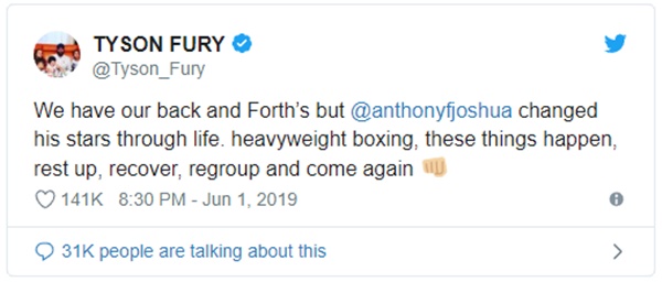 Deontay Wilder, Tyson Fury Weigh In on Anthony Joshua Loss