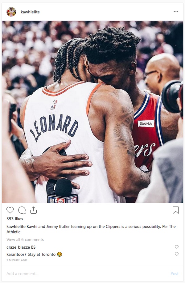 Kawhi and Jimmy Butler Teaming up on The Clippers