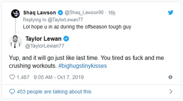 Taylor Lewan + Shaq Lawson Openly Beefing On Twitter