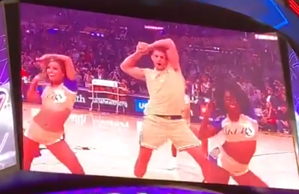 Rob Gronkowksi Dances With The Lakers Girls