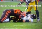 Mason Rudolph Tried To Pull Off Myles Garrett's Helmet First