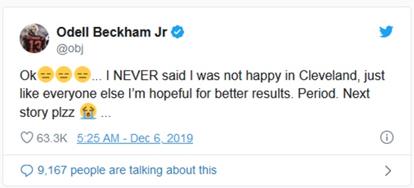 Odell Beckham Jr. Sets Record Straight with Media
