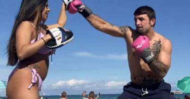 UFC Fighter Mike Perry Uses GF Latory Gonzalez For Punching Exercises