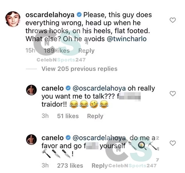 Canelo Tells Oscar De La Hoya To Go "F--- Himself"