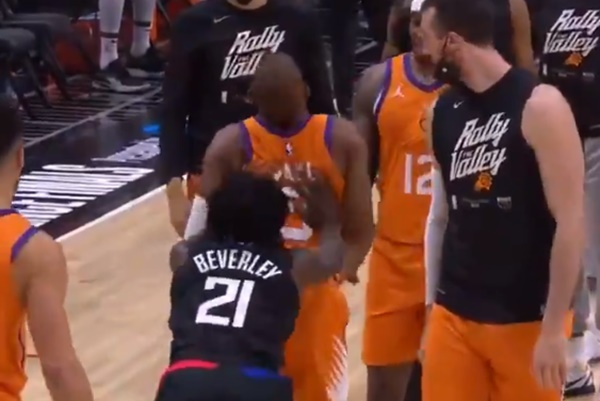 Clippers Patrick Beverley Is A Punk For Pushing Chris Paul